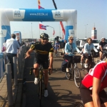 Pascal vertrekt voor zijn deelname aan de Delta Ride for the Roses